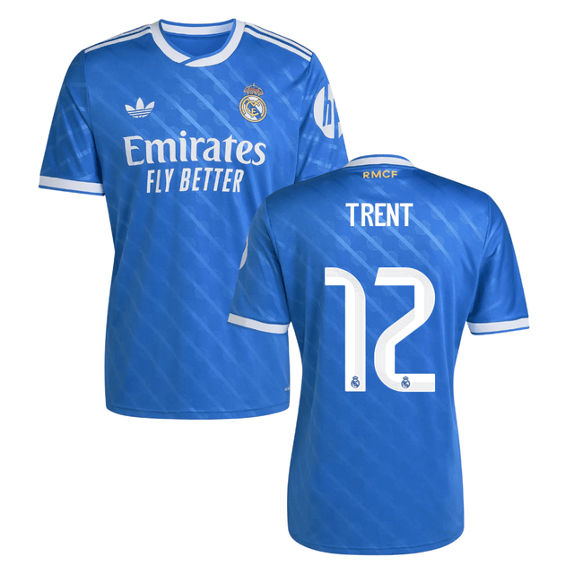 Trent Alexander-Arnold #12 Real Madrid 2025-26 Third Match Jersey – Blue