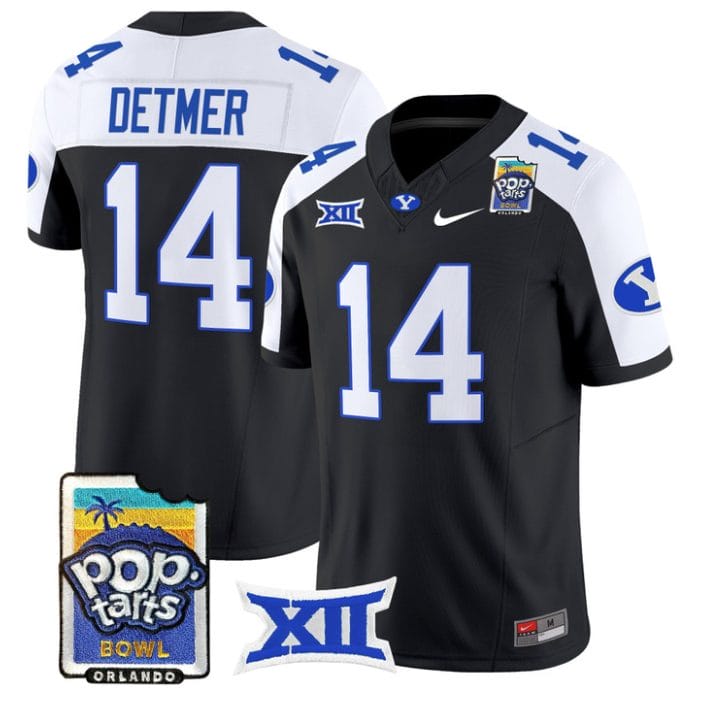 Alternative view of Ty Detmer Jersey #14 BYU Cougars 2025 Pop-Tarts Patch Vapor Stitched