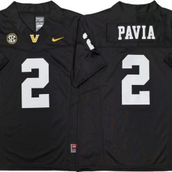 Alternative view of Vanderbilt Commodores #2 Diego Pavia Vapor F.U.S.E. Limited Jersey Stitched
