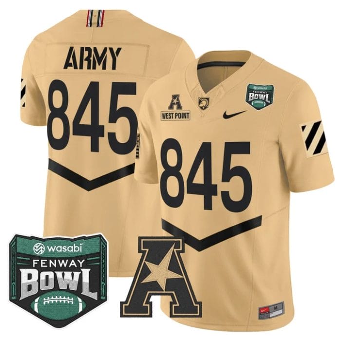 West Point Jersey #845 Army Black Knights 2025 Fenway Bowl Stitched - Image 4