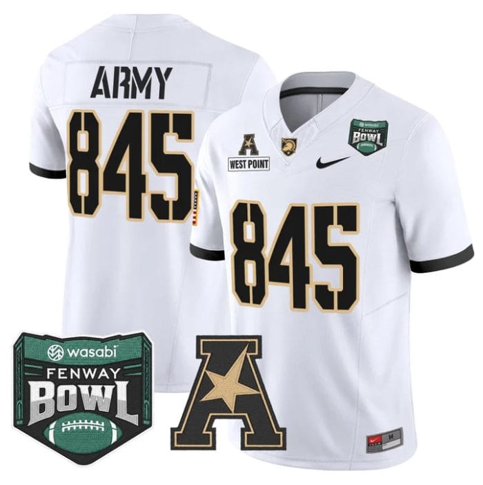 West Point Jersey #845 Army Black Knights 2025 Fenway Bowl Stitched - Image 5