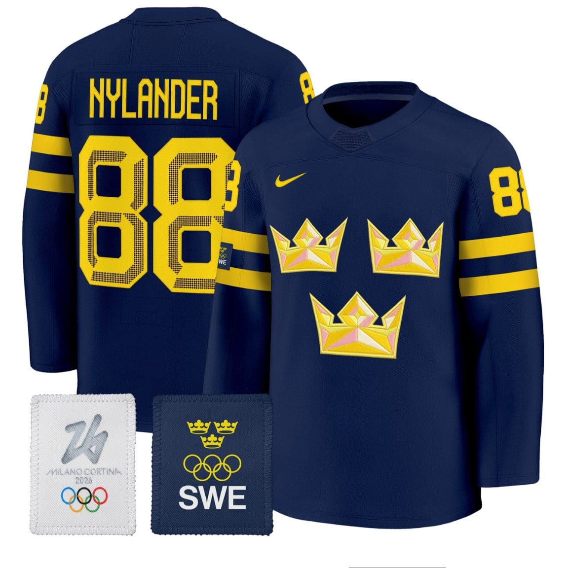 William Nylander Jersey #88 Sweden Olympic 2026 Premium All Stitched - Image 2