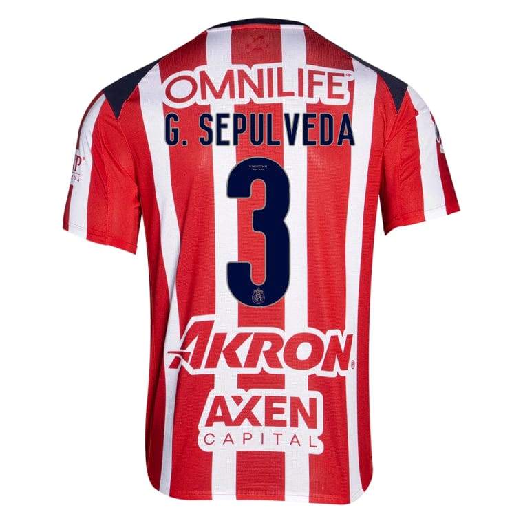 Chivas 2025-26 G. SEPULVEDA 3 Home Jersey – Red