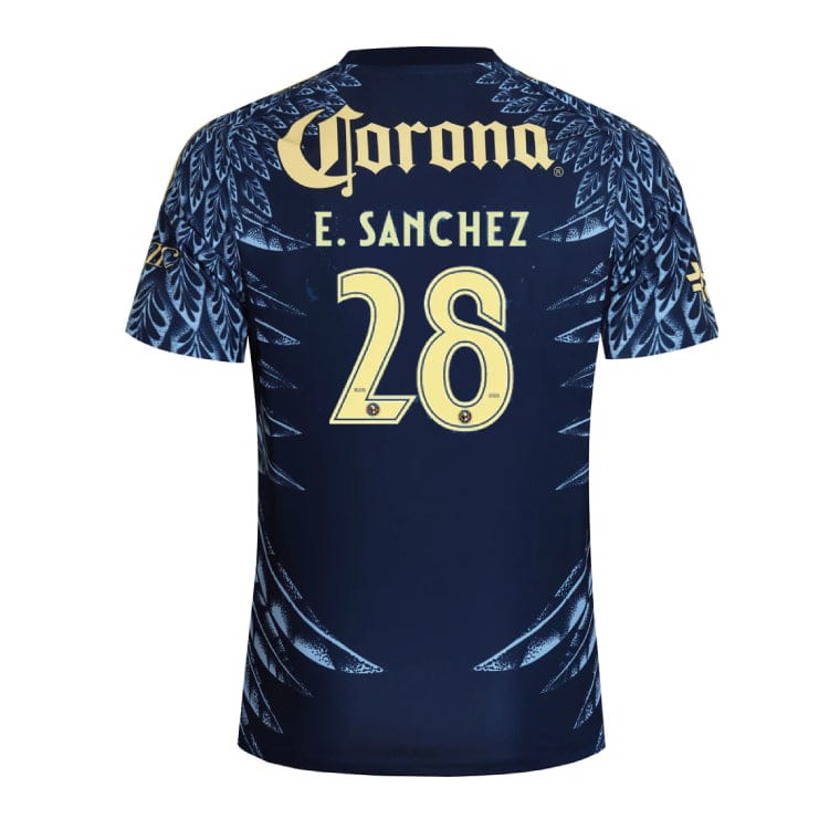 Alternative view of Club América 2025-26 E. Sanchez 28 Home Jersey – Yellow