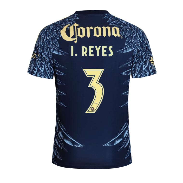 Alternative view of Club América 2025-26 I. Reyes 3 Away Jersey – Navy