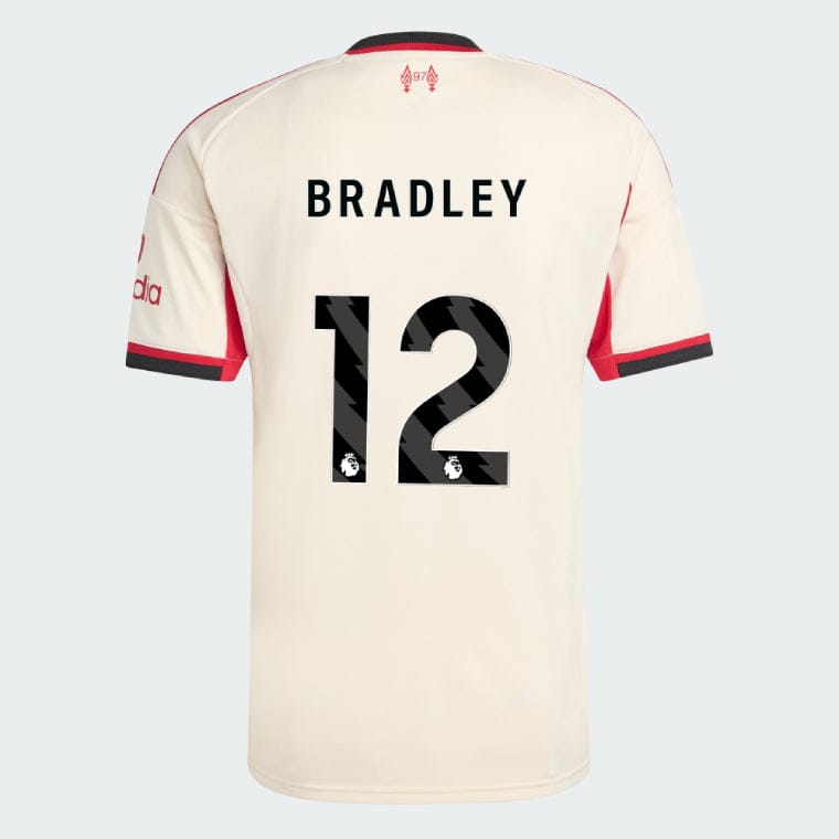 Liverpool 2025-26 CHIESA 14 Away Jersey – Cream
