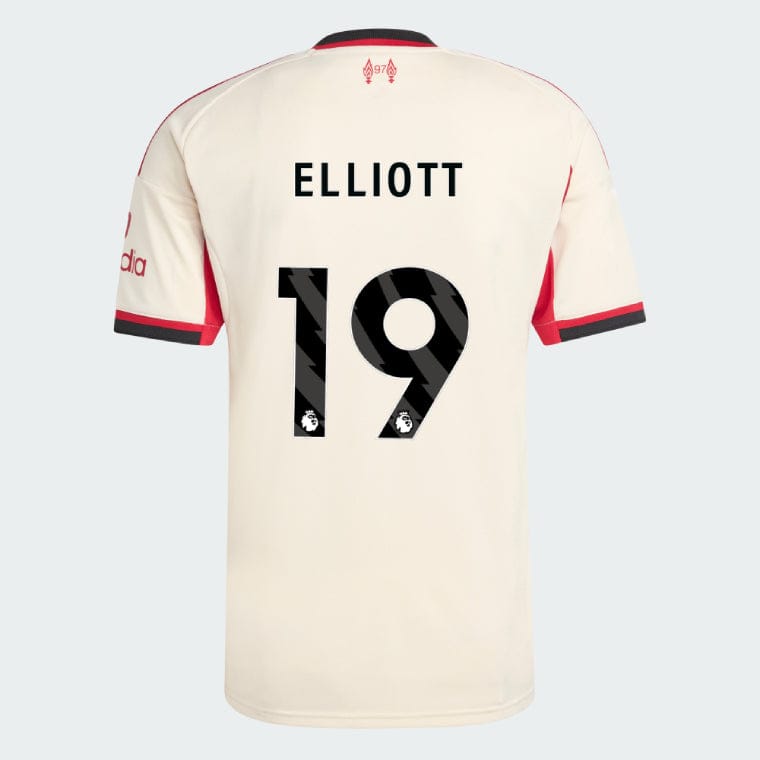 Liverpool 2025-26 ELLIOTT 19 Away Jersey – Cream