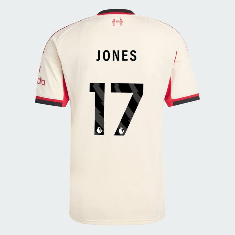 Liverpool 2025-26 JONES 17 Away Jersey – Cream