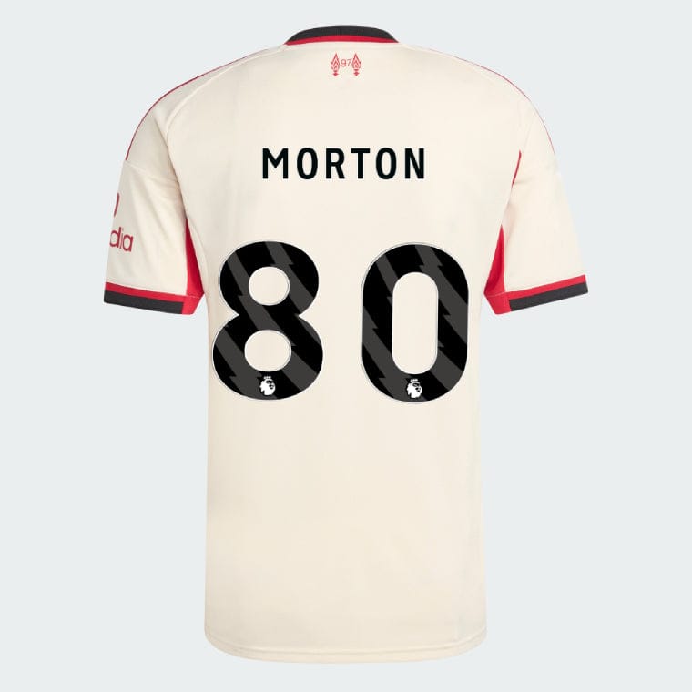 Liverpool 2025-26 MORTON 80 Away Jersey – Cream
