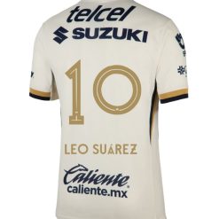 Alternative view of Pumas UNAM 2025-26 LEO SUÁREZ 10 Home Jersey – Blanco