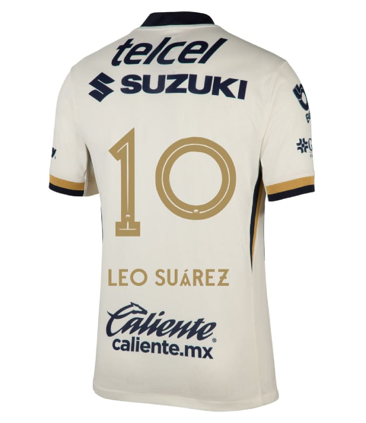 Pumas UNAM 2025-26 LEO SUÁREZ 10 Home Jersey – Blanco - Image 2