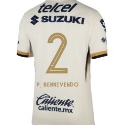 Alternative view of Pumas UNAM 2025-26 P. BENNEVENDO 2 Home Jersey – Blanco