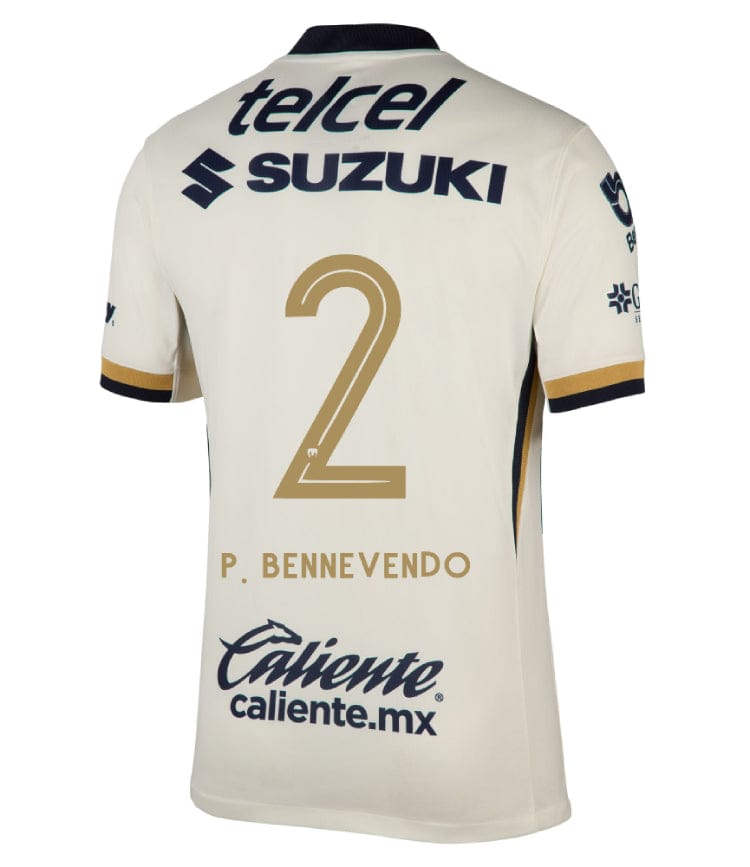 Pumas UNAM 2025-26 P. BENNEVENDO 2 Home Jersey – Blanco - Image 2