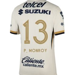 Pumas UNAM 2025-26 P. MONROY 13 Home Jersey – Blanco