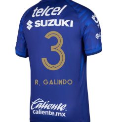 Alternative view of Pumas UNAM 2025-26 R. GALINDO 3 Away Jersey – Azul Marino