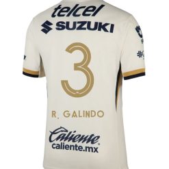 Pumas UNAM 2025-26 R. GALINDO 3 Home Jersey – Blanco