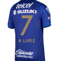 Alternative view of Pumas UNAM 2025-26 R. LÓPEZ 7 Away Jersey – Azul Marino