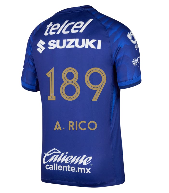 Pumas UNAM 2025-26 Á. RICO 189 Away Jersey – Azul Marino - Image 2