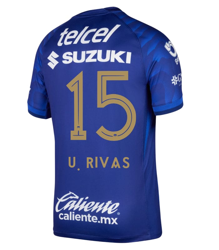 Pumas UNAM 2025-26 U. RIVAS 15 Away Jersey – Azul Marino - Image 2