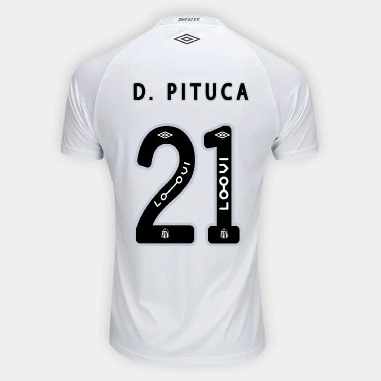 Santos FC D. PITUCA 21 Home 2025-26 Jersey – White