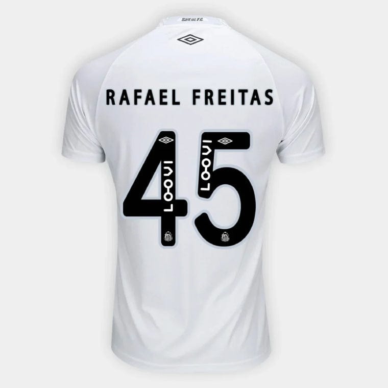 Santos FC RAFAEL FREITAS 45 Home 2025-26 Jersey – White