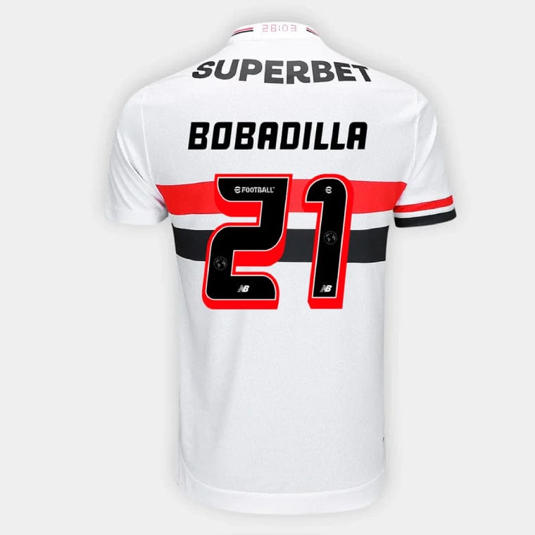 Sao Paulo FC BOBADILLA 21 Home 2025-26 Jersey – White