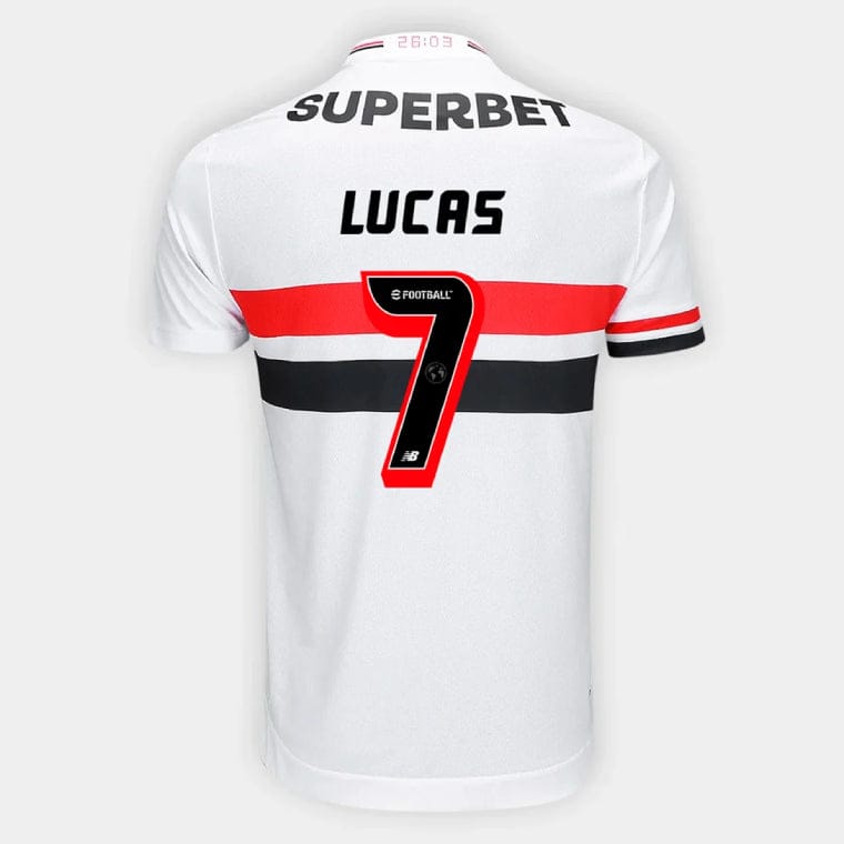 Sao Paulo FC LUCAS 7 Home 2025-26 Jersey – White