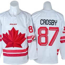 2026 Winter Olympics Team Canada #87 Sidney Crosby White Hockey Jersey Stitched