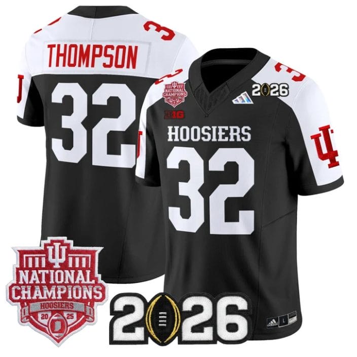 Anthony Thompson Jersey #32 Hoosiers 2025 National Champions 2026 Patch Stitched