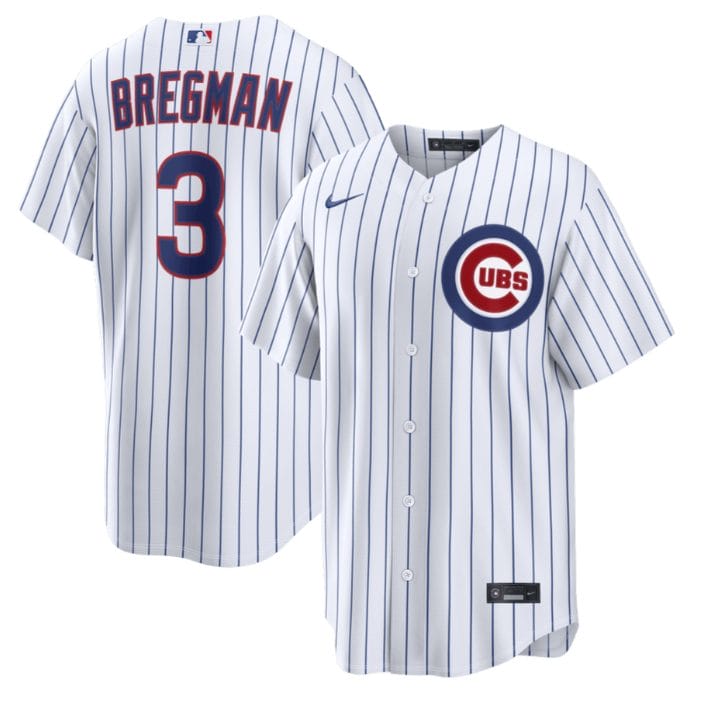 Alex Bregman Jersey #3 Chicago Cubs All Stitched Baby Stitched - Image 3