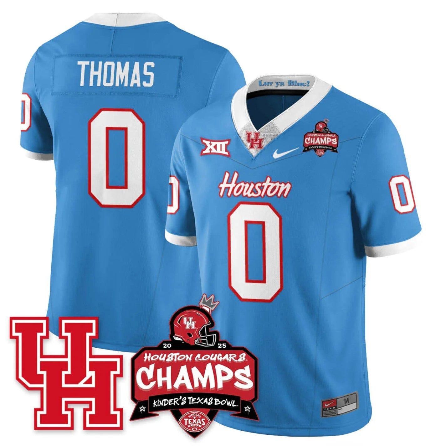 Amare Thomas Jersey #0 Houston Cougar 2025 Texas Bowl Champions Stitched - Image 3