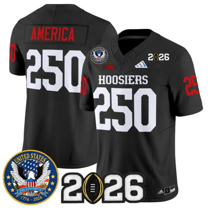 Alternative view of AmericaJersey #250 Indiana Hoosiers United States 250th 2026 Stitched