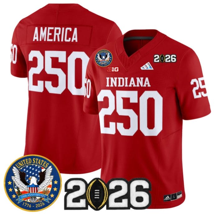 America Jersey #250 Hoosiers United States 250th Patch V2 Stitched - Image 4