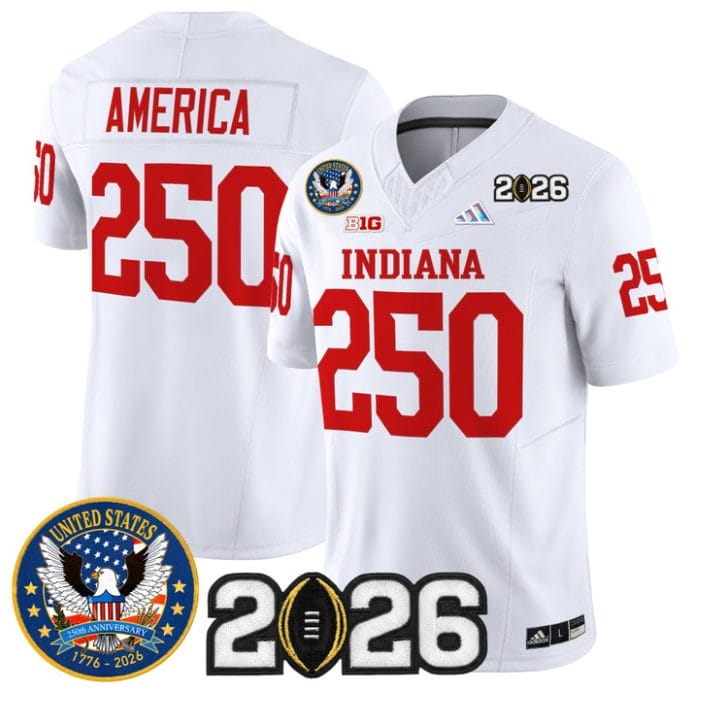 America Jersey #250 Hoosiers United States 250th Patch V2 Stitched - Image 5