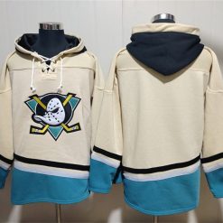 Anaheim Ducks Blank Pullover Hoodie White