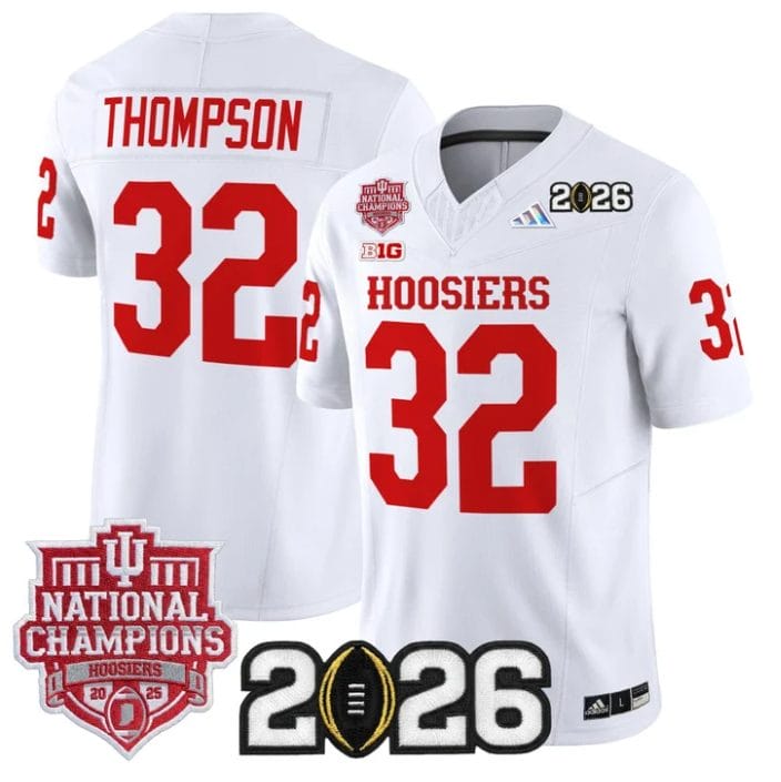 Anthony Thompson Jersey #32 Hoosiers 2025 National Champions 2026 Patch Stitched - Image 5