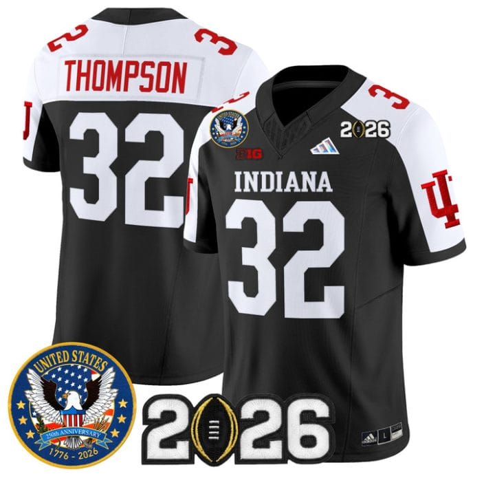 Anthony Thompson Jersey #32 Hoosiers United States 250th Patch V2 Stitched