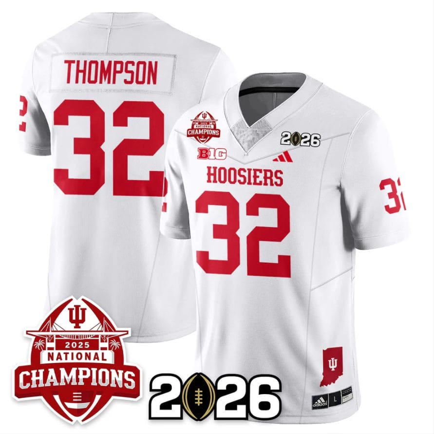 Anthony Thompson Jersey #32 Indiana Hoosiers 2025 National Champions V2 Stitched - Image 5