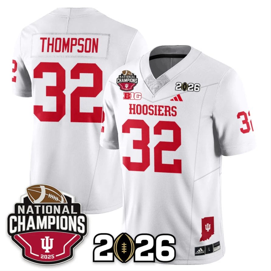 Anthony Thompson Jersey #32 Indiana Hoosiers 2025 National Champions V3 Stitched - Image 5