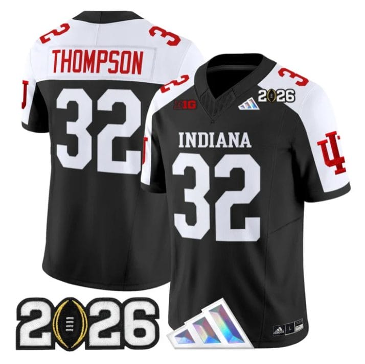 Anthony Thompson Jersey #32 Indiana Hoosiers 2026 CFP Final V3 Stitched