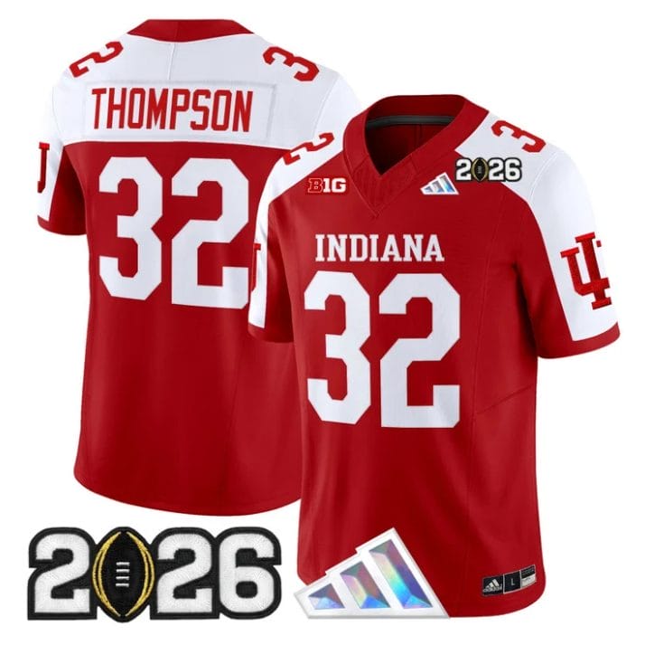 Anthony Thompson Jersey #32 Indiana Hoosiers 2026 CFP Final V3 Stitched - Image 3