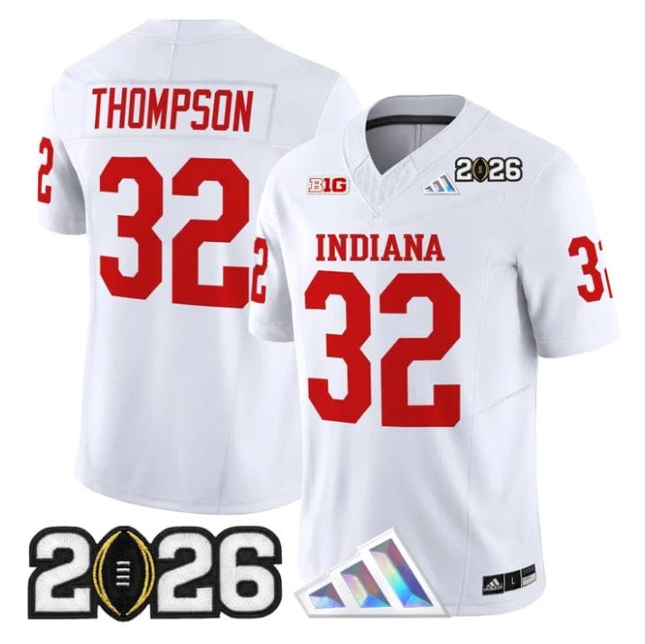 Anthony Thompson Jersey #32 Indiana Hoosiers 2026 CFP Final V3 Stitched - Image 5