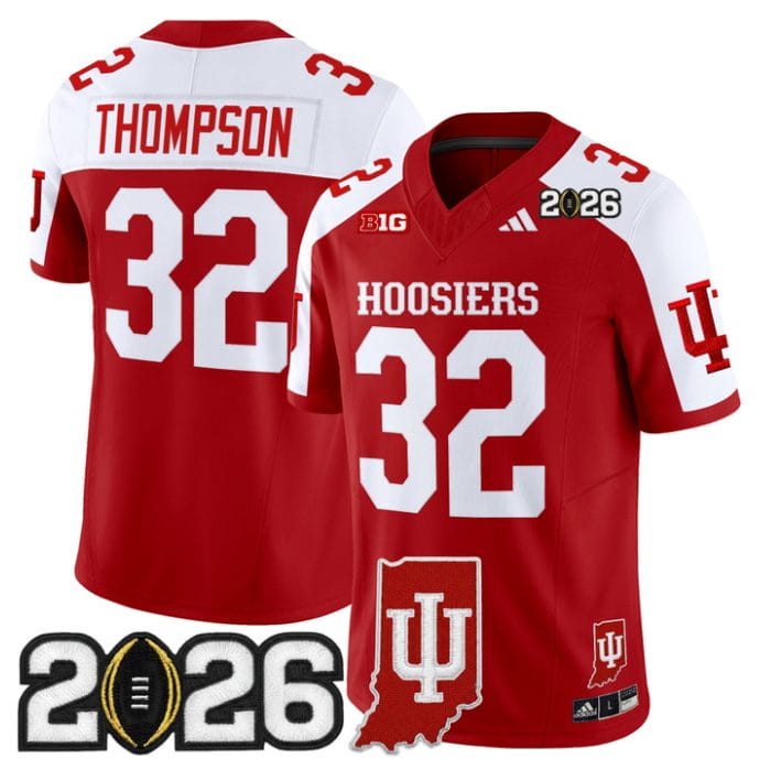 Anthony Thompson Jersey #32 Indiana Hoosiers 2026 CFP Indiana State Stitched - Image 3