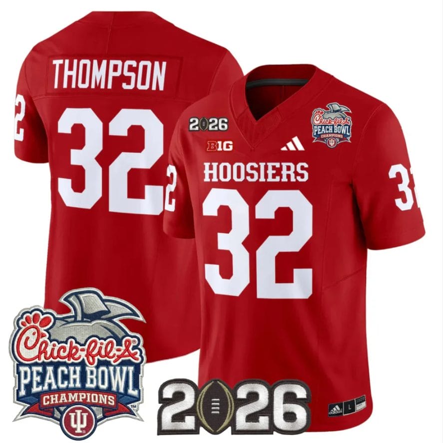 Anthony Thompson Jersey #32 Indiana Hoosiers 2026 Peach Bowl Champions Stitched - Image 4