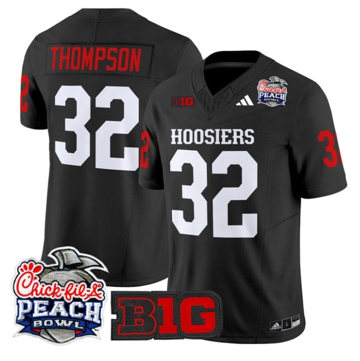 Alternative view of Anthony Thompson Jersey #32 Indiana Hoosiers 2026 Peach Bowl Stitched