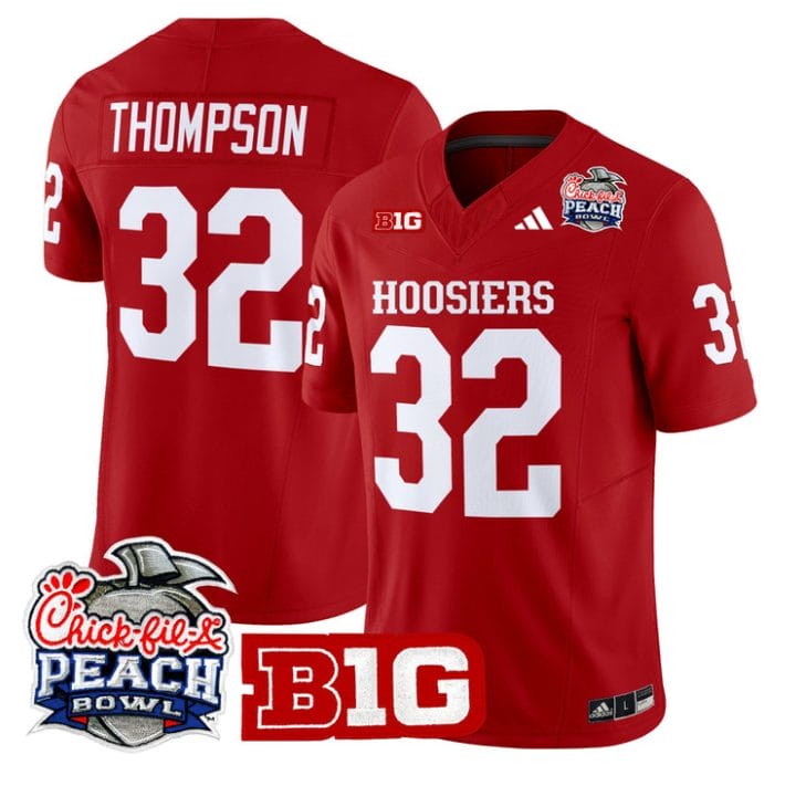 Anthony Thompson Jersey #32 Indiana Hoosiers 2026 Peach Bowl Stitched - Image 4
