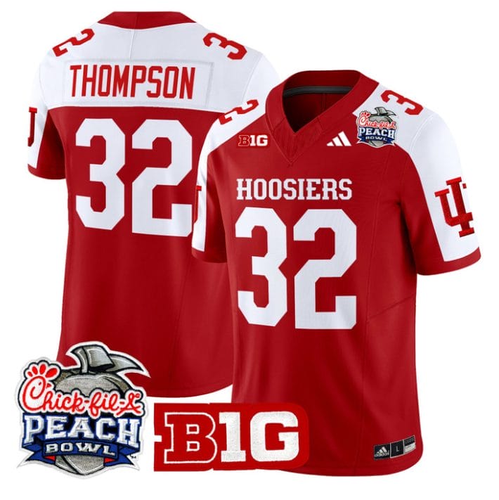 Anthony Thompson Jersey #32 Indiana Hoosiers 2026 Peach Bowl Stitched - Image 3