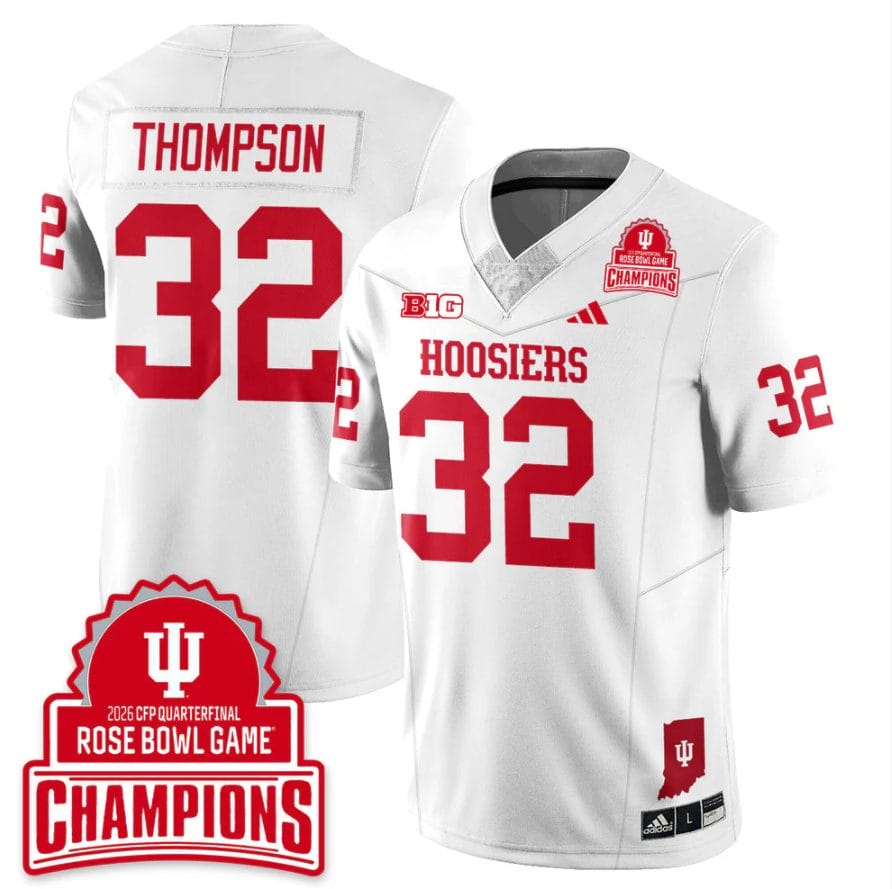 Anthony Thompson Jersey #32 Indiana Hoosiers 2026 Rose Bowl Game Champions Stitched - Image 4