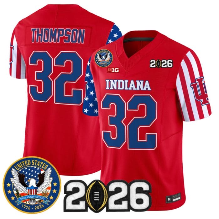 Anthony Thompson Jersey #32 Indiana Hoosiers America 250 Edition 2026 CFP Stitched