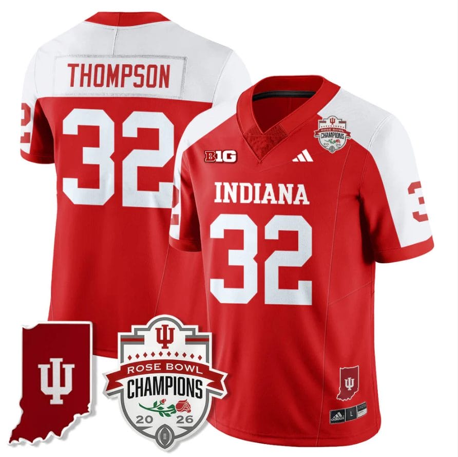 Anthony Thompson Jersey #32 Indiana Hoosiers Rose Bowl Champions Stitched
